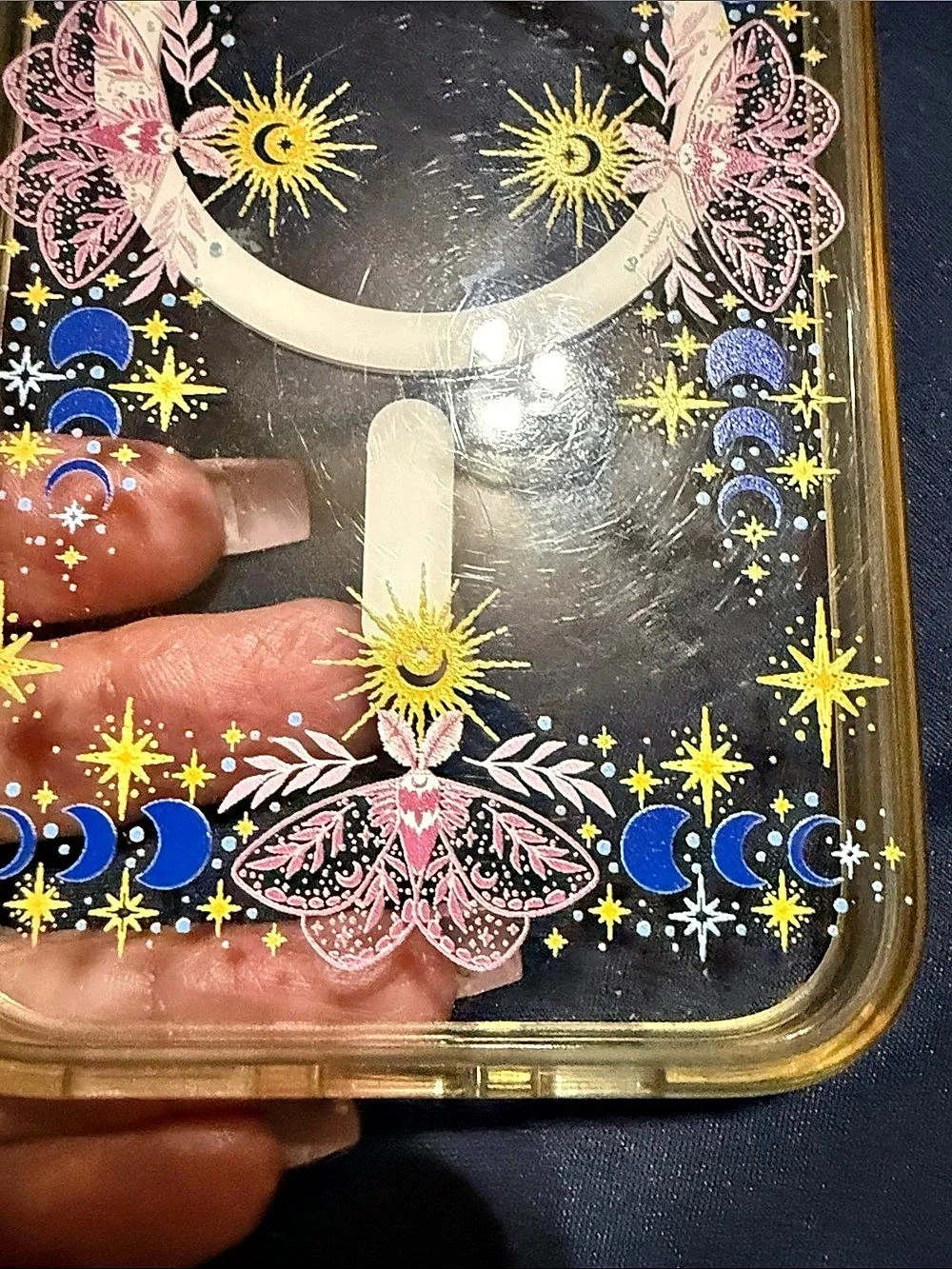 POPSOCKETS Celestial Butterfly Phone Case Cobalt Blue